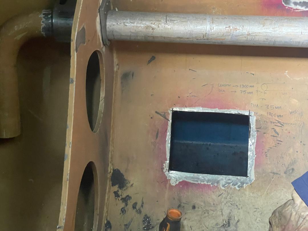 Insert plate cut-out